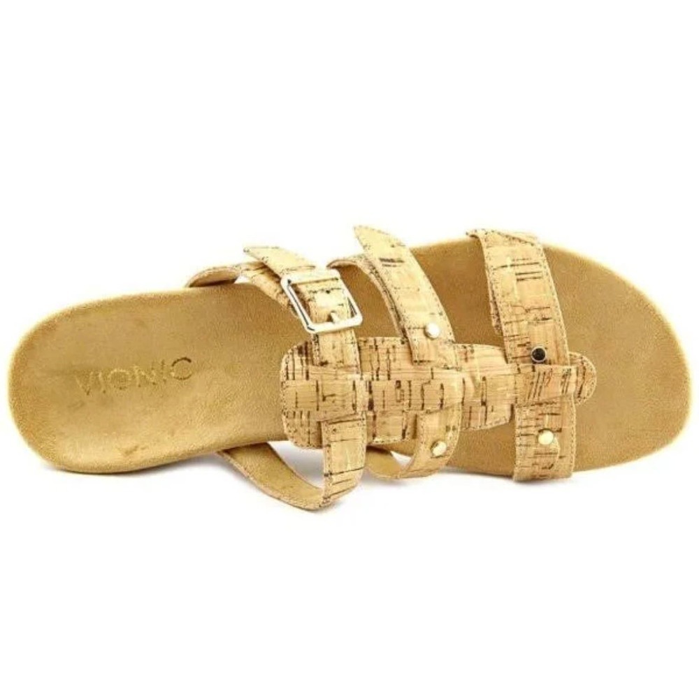 Vionic Women's Shoes Vionic Park Radia Orthaheel Wedge Sandals Tan Size 9